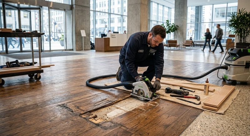 Our team working on Flooring Service projects in Flower Mound, TX