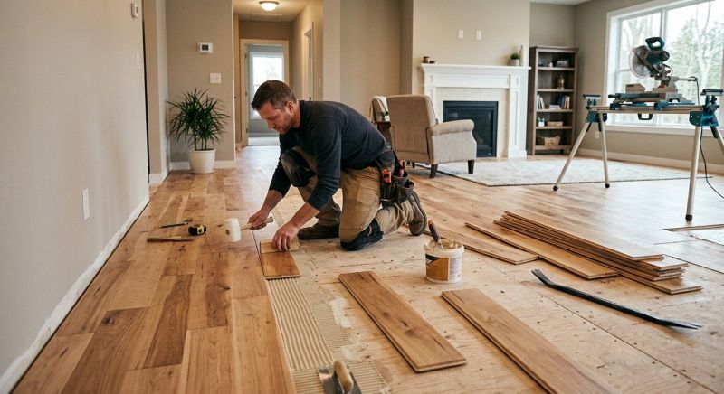 Engineered Wood Installation in Flower Mound, TX