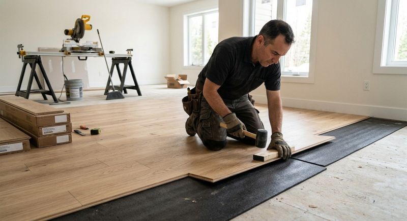 Engineered Wood Installation in Flower Mound, TX