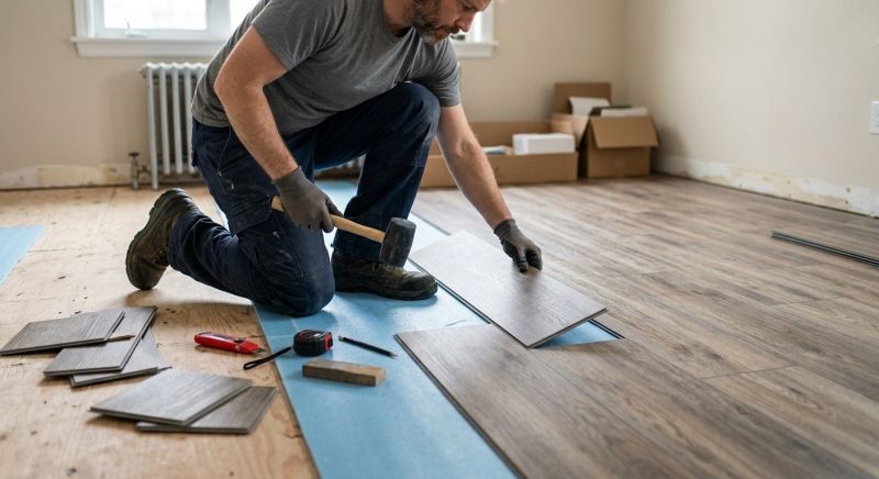Linoleum Floor Installation in Keller, TX