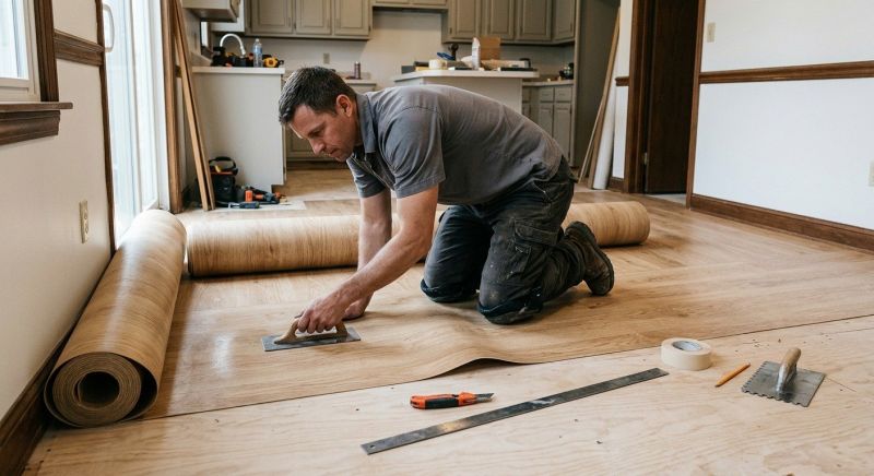 Sheet Flooring Installation in Krum, TX