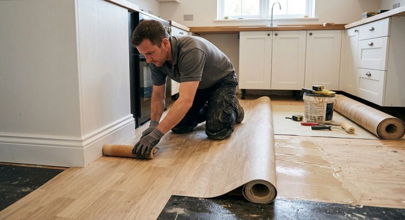 Sheet Linoleum Installation in Colleyville, TX