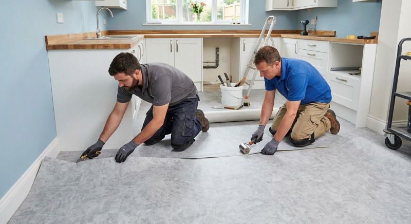 Sheet Linoleum Installation in Flower Mound, TX