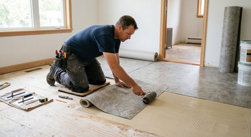 Sheet Vinyl Installation in Krum, TX