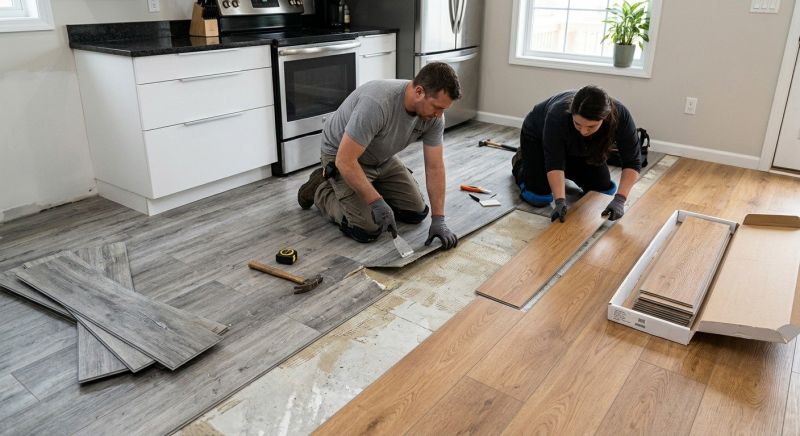Vinyl Floor Replacement in Flower Mound, TX