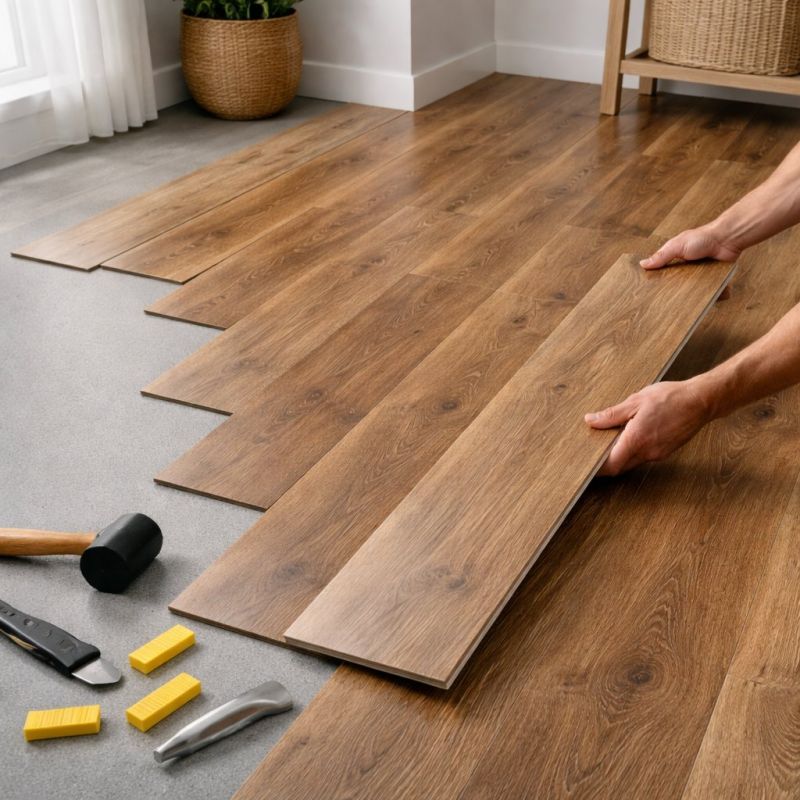 Vinyl Plank Floor Installation in Flower Mound, TX
