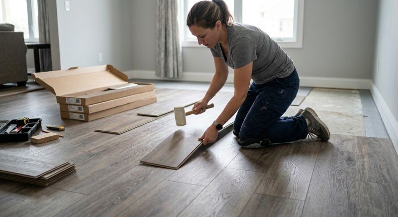 Vinyl Plank Floor Installation in Flower Mound, TX