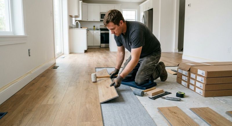 Vinyl Plank Floor Installation in Flower Mound, TX